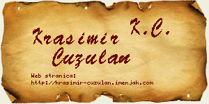 Krasimir Ćuzulan vizit kartica
